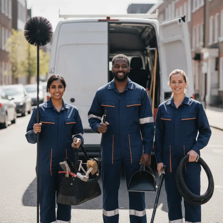 Chimney Sweep team in Logan Square